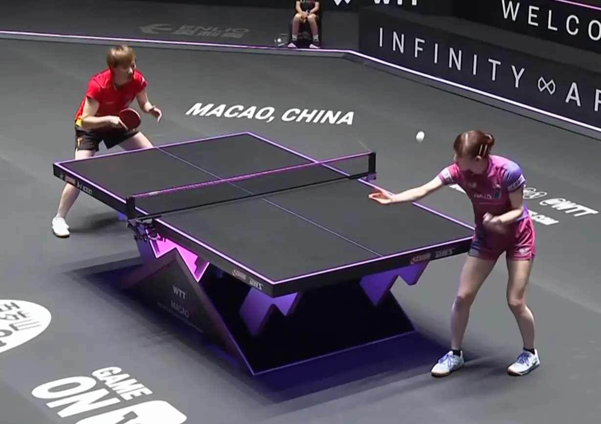 局不利, 落后的情况, 遭到早田希 局不利, 落后的情况, 遭到早田希